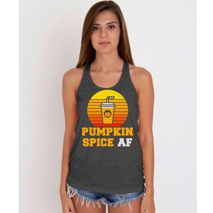 Pumpkin Spice AF1 Women's Knotted Racerback Tank