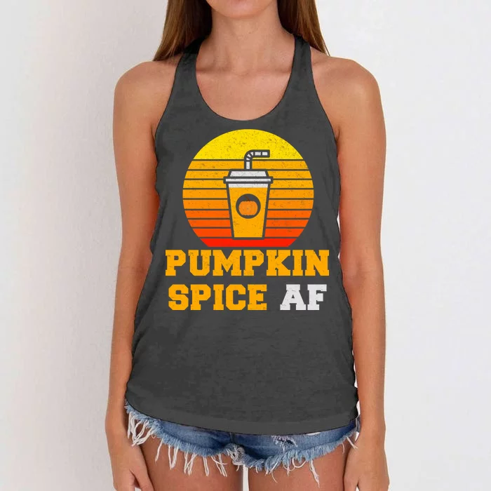 Pumpkin Spice AF1 Women's Knotted Racerback Tank