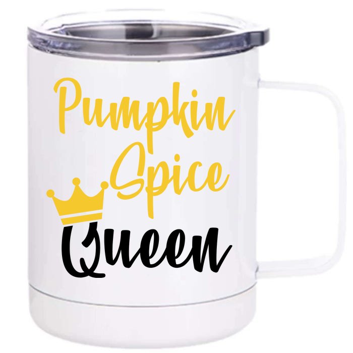 Pumpkin Spice Queen Front & Back 12oz Stainless Steel Tumbler Cup