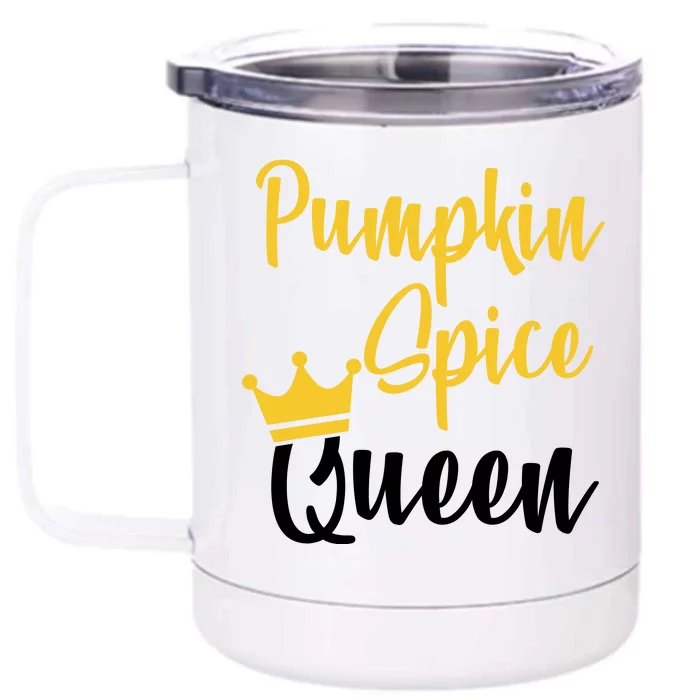 Pumpkin Spice Queen Front & Back 12oz Stainless Steel Tumbler Cup