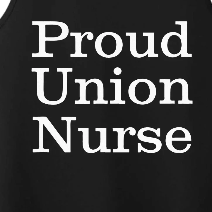 Proud Union Nurse Red Performance Tank