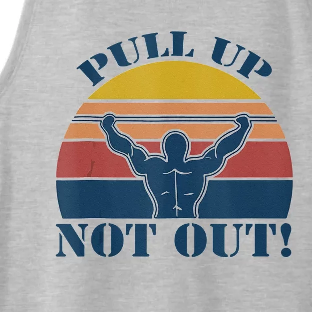 Pull Up Not Out WEIGHT LIFTING Ladies Tri-Blend Wicking Tank