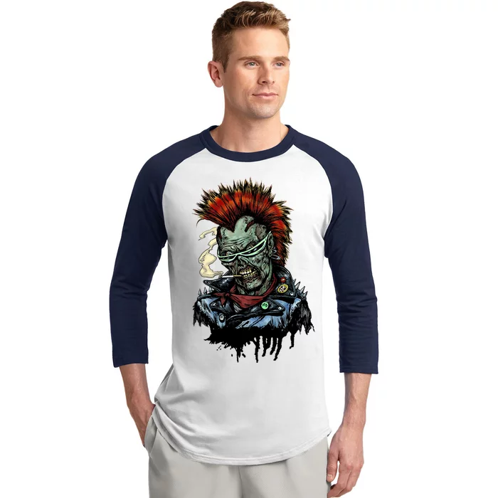 Punk Zombie Baseball Sleeve Shirt