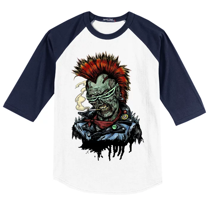 Punk Zombie Baseball Sleeve Shirt