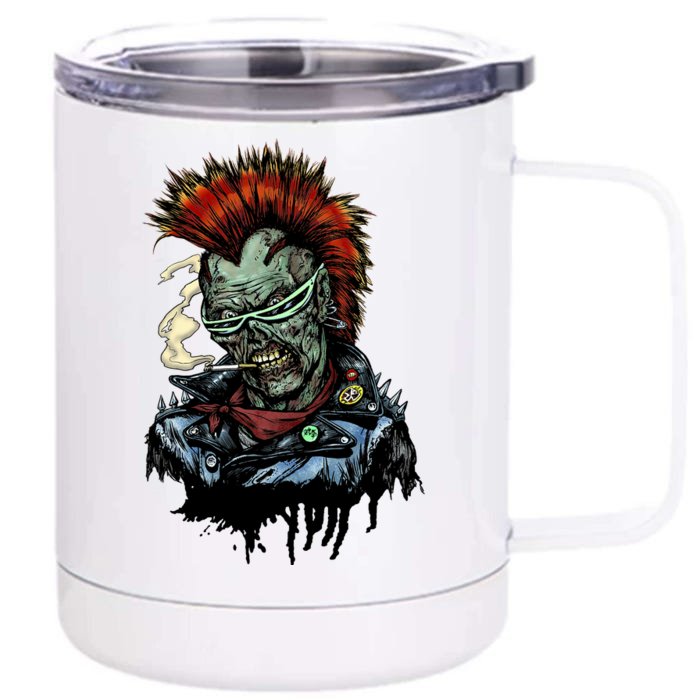 Punk Zombie Front & Back 12oz Stainless Steel Tumbler Cup