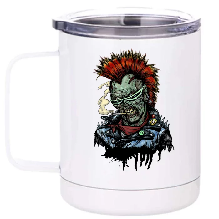 Punk Zombie Front & Back 12oz Stainless Steel Tumbler Cup