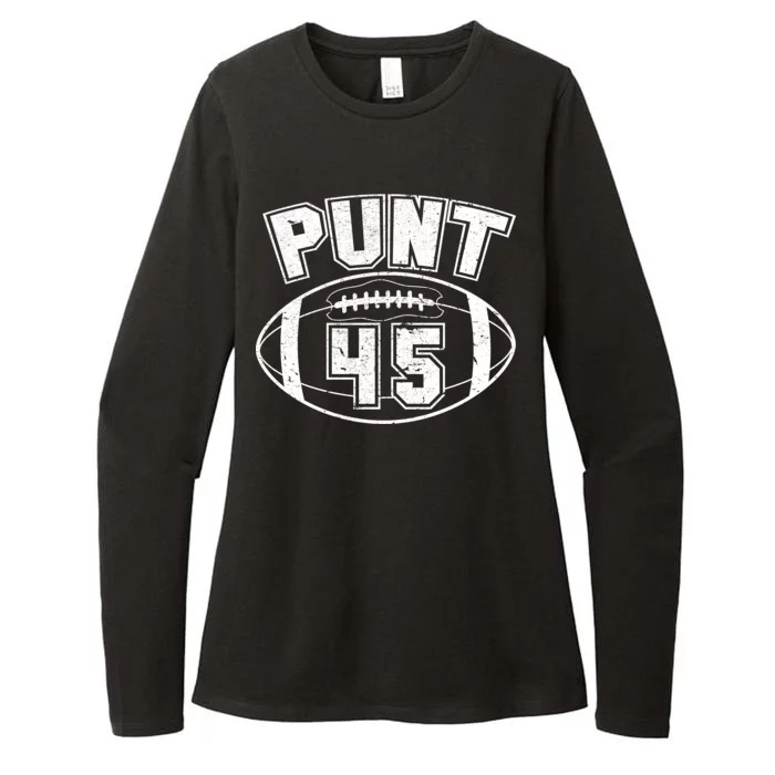 Punt 45 Anti Trump Football Womens CVC Long Sleeve Shirt