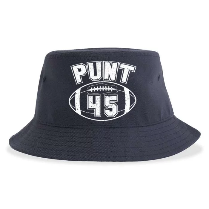 Punt 45 Anti Trump Football Sustainable Bucket Hat