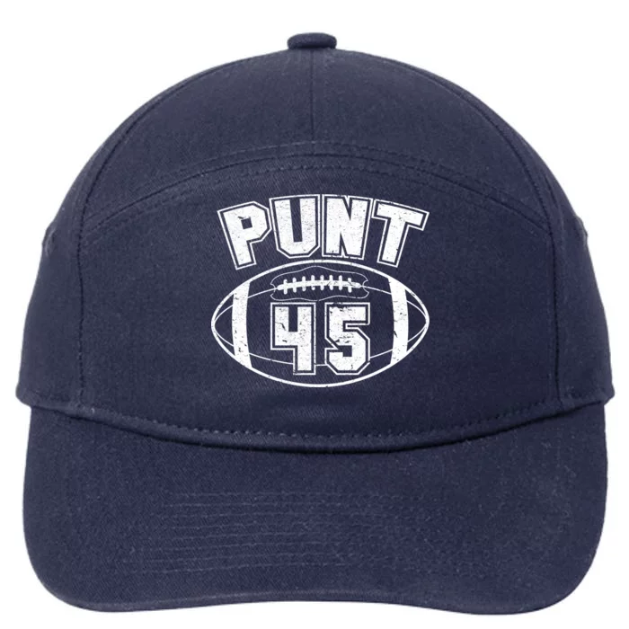 Punt 45 Anti Trump Football 7-Panel Snapback Hat