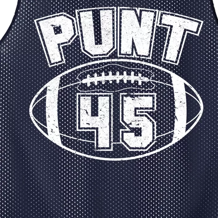 Punt 45 Anti Trump Football Mesh Reversible Basketball Jersey Tank