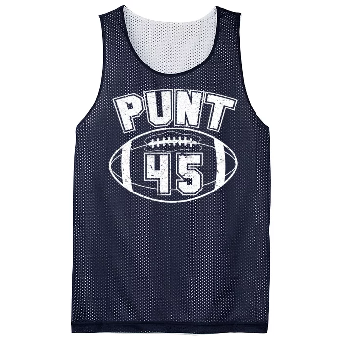 Punt 45 Anti Trump Football Mesh Reversible Basketball Jersey Tank