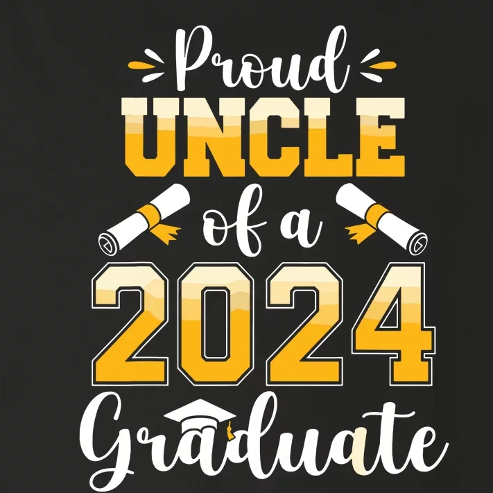 Proud Uncle Of A Class Of 2024 Graduate Senior Graduation Toddler Long Sleeve Shirt