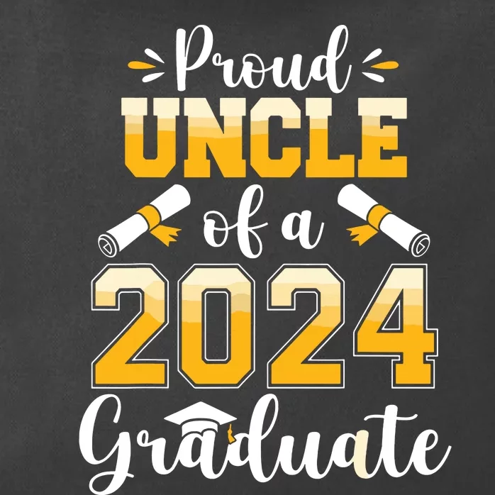 Proud Uncle Of A Class Of 2024 Graduate Senior Graduation Zip Tote Bag