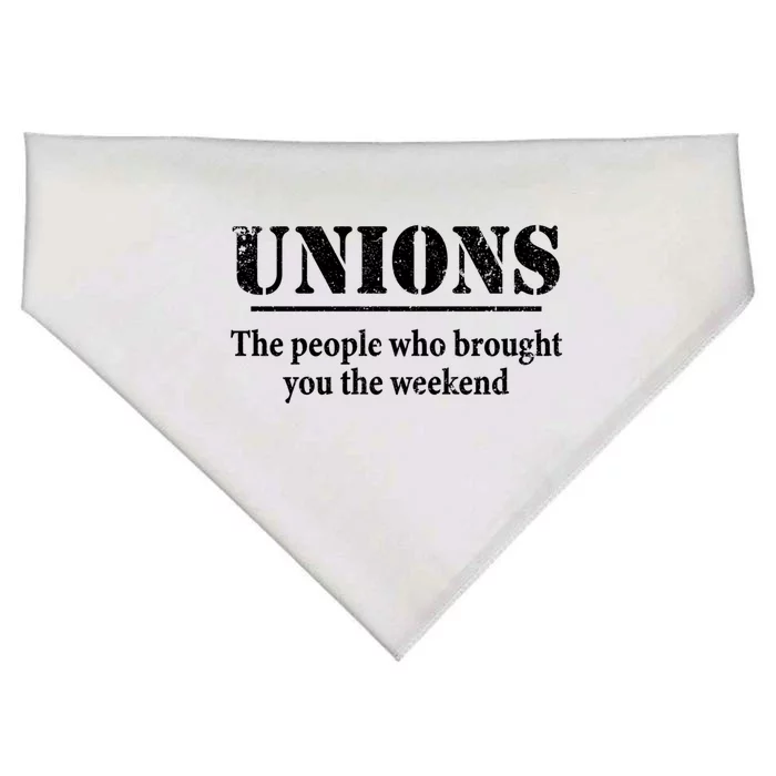 Pro Union Pride Funny Gift USA-Made Doggie Bandana