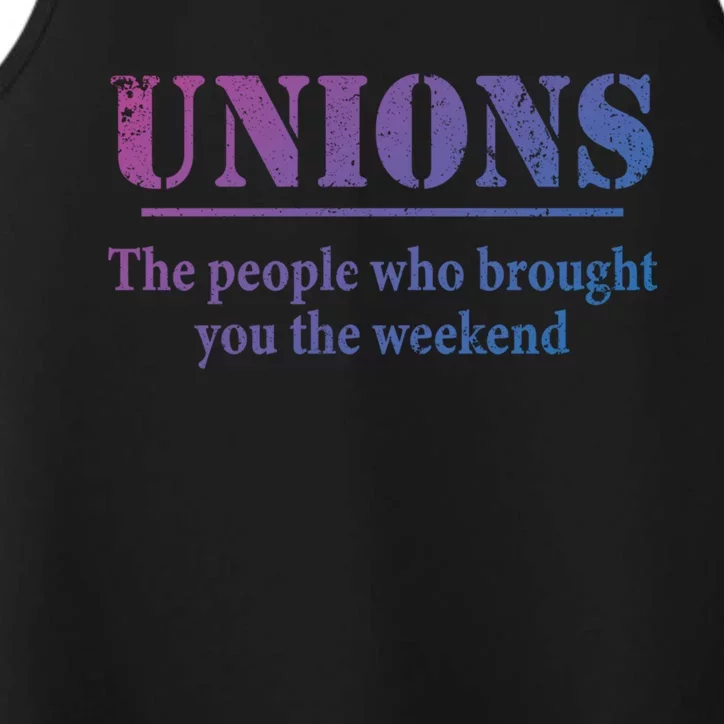 Pro Union Pride Funny Gift Performance Tank