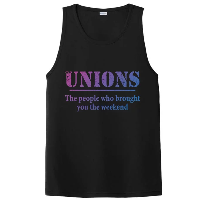 Pro Union Pride Funny Gift Performance Tank