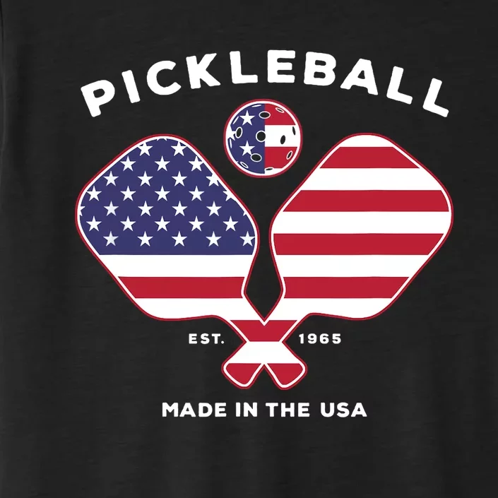 Pickleball USA Patriotic American Flag Est 1965 Gift ChromaSoft Performance T-Shirt