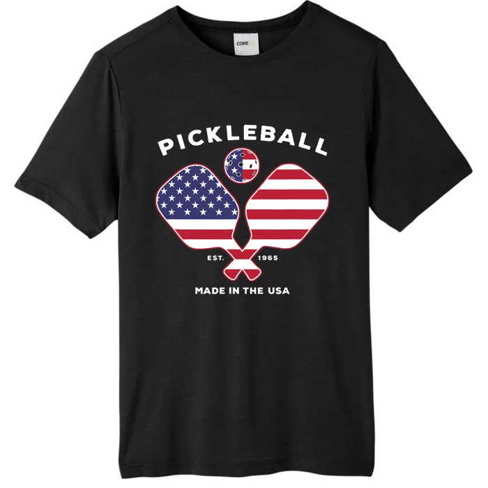 Pickleball USA Patriotic American Flag Est 1965 Gift ChromaSoft Performance T-Shirt