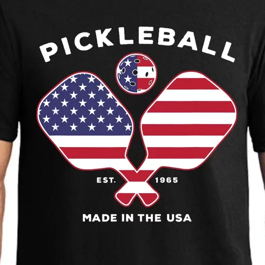 Pickleball USA Patriotic American Flag Est 1965 Gift Pajama Set