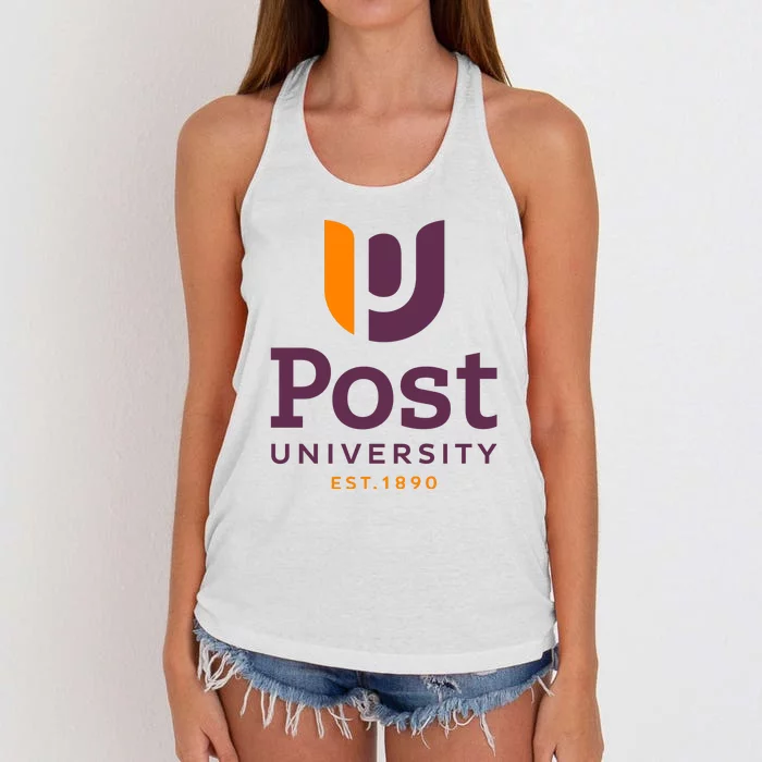 Post University Women's Knotted Racerback Tank