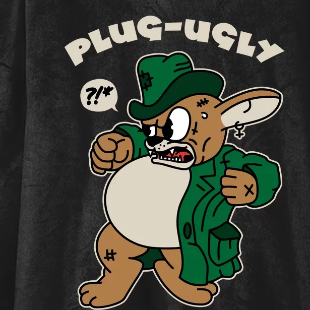 Plug Ugly Hooded Wearable Blanket