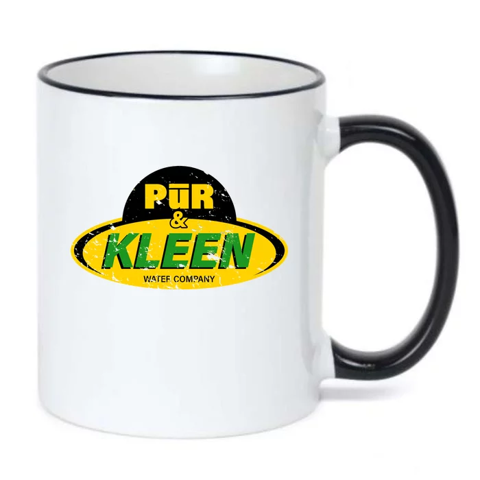 Pur & Kleen Water Company Logo Black Color Changing Mug