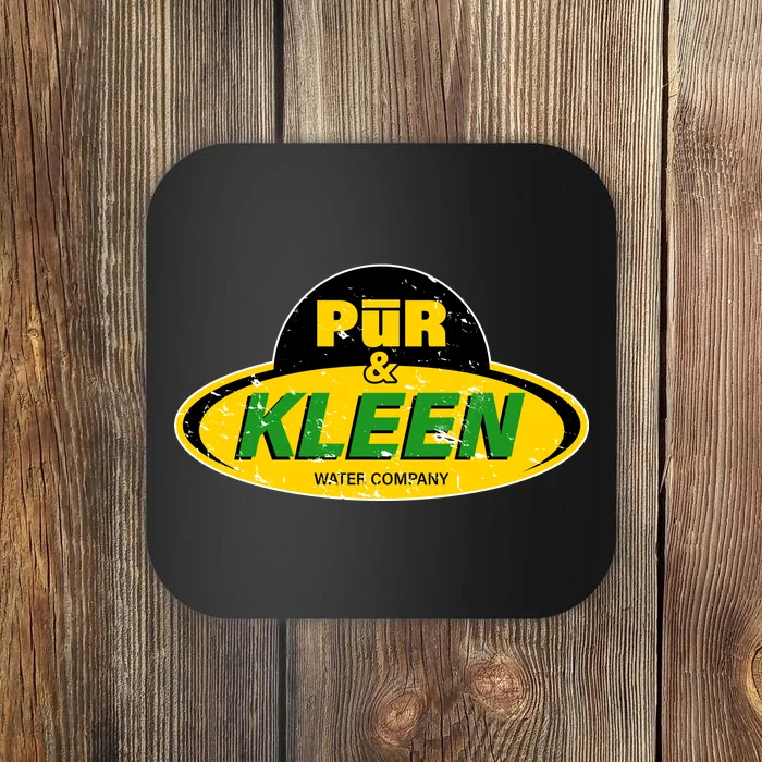 Pur & Kleen Water Company Logo Coaster