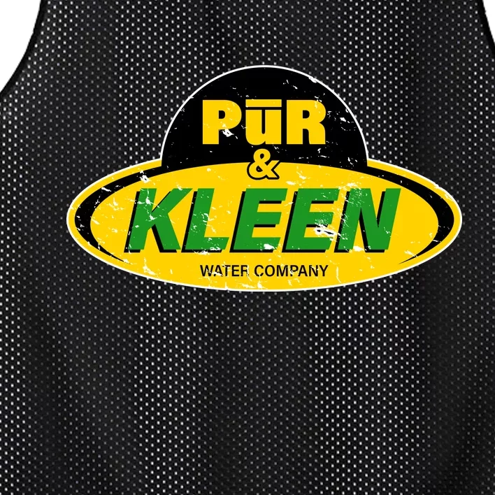 Pur & Kleen Water Company Logo Mesh Reversible Basketball Jersey Tank