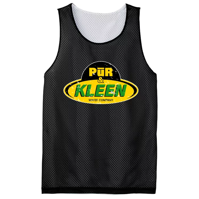 Pur & Kleen Water Company Logo Mesh Reversible Basketball Jersey Tank