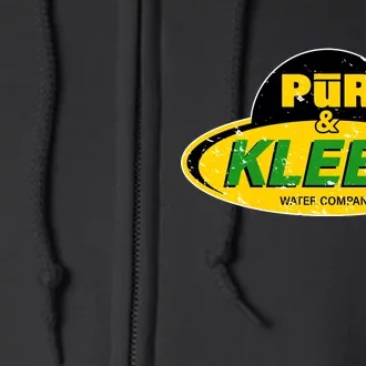 Pur & Kleen Water Company Logo Full Zip Hoodie