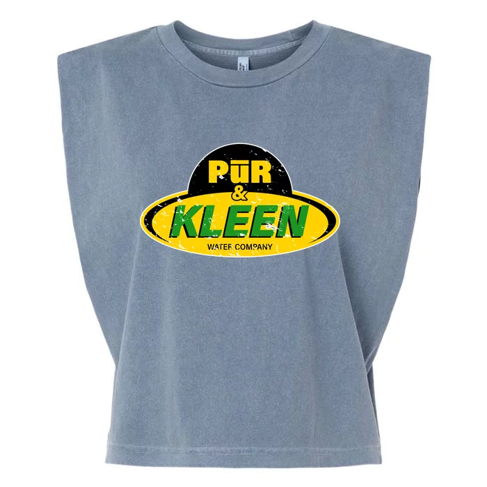 Pur & Kleen Water Company Logo Garment-Dyed Women's Muscle Tee