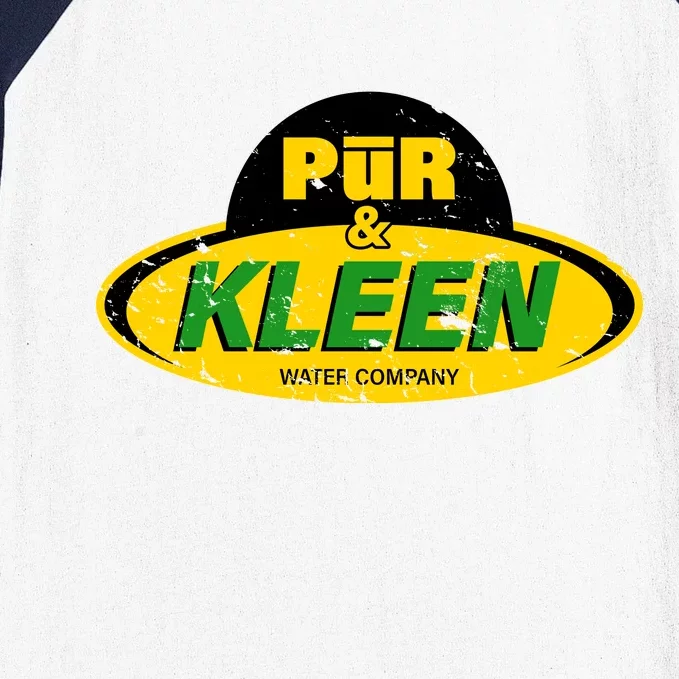 Pur & Kleen Water Company Logo Baseball Sleeve Shirt