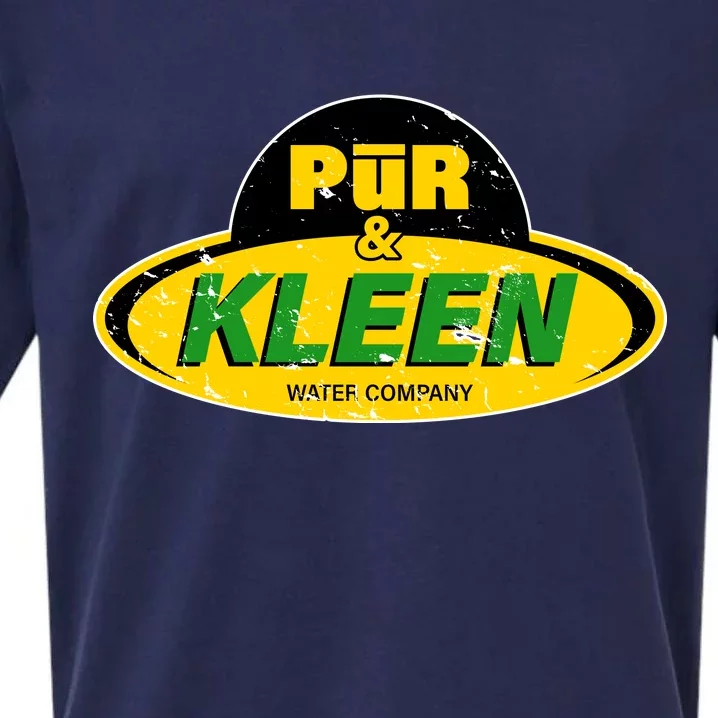 Pur & Kleen Water Company Logo Sueded Cloud Jersey T-Shirt