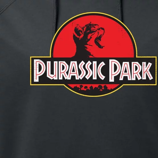 Purassic Park Cat Performance Fleece Hoodie