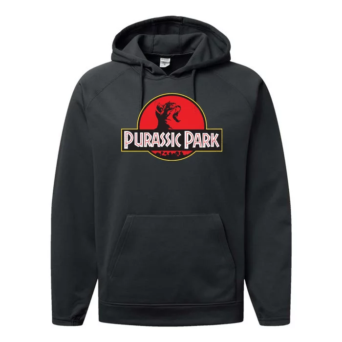 Purassic Park Cat Performance Fleece Hoodie