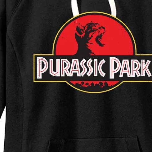 Purassic Park Cat Women's Fleece Hoodie