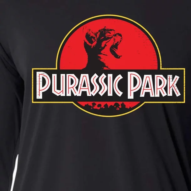 Purassic Park Cat Cooling Performance Long Sleeve Crew