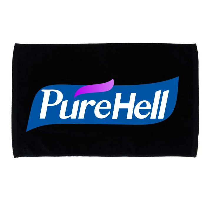 Pure Hell Purehell Social Distancing Hand Sanitizer Parody Microfiber Hand Towel