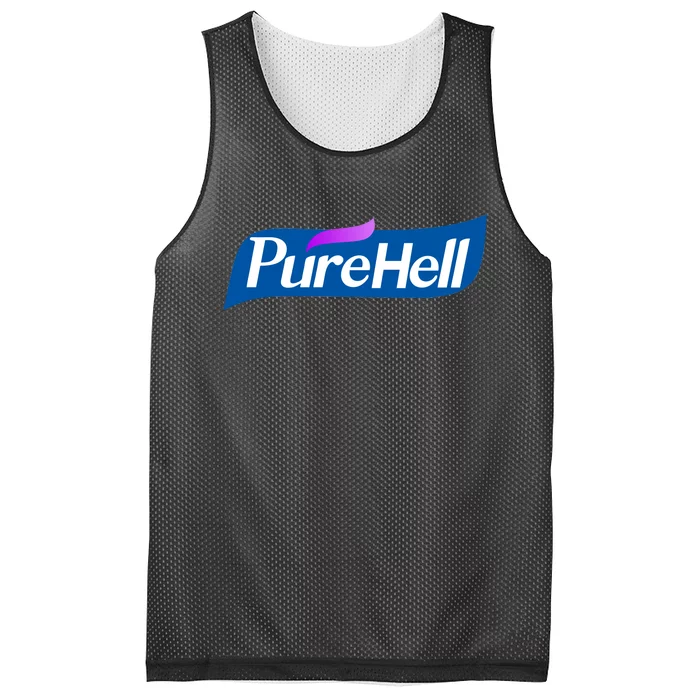 Pure Hell Purehell Social Distancing Hand Sanitizer Parody Mesh Reversible Basketball Jersey Tank