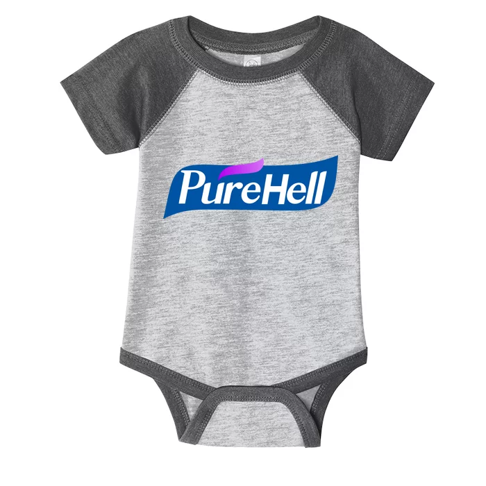 Pure Hell Purehell Social Distancing Hand Sanitizer Parody Infant Baby Jersey Bodysuit