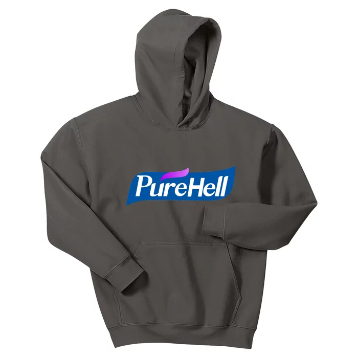 Pure Hell Purehell Social Distancing Hand Sanitizer Parody Kids Hoodie