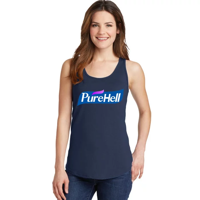 Pure Hell Purehell Social Distancing Hand Sanitizer Parody Ladies Essential Tank