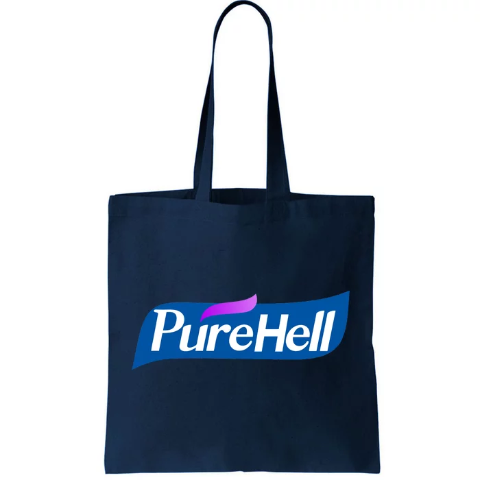 Pure Hell Purehell Social Distancing Hand Sanitizer Parody Tote Bag