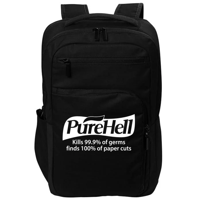 Purehell Kills 99% Of Germs Paper Cuts Pure Hell Impact Tech Backpack