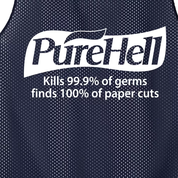 Purehell Kills 99% Of Germs Paper Cuts Pure Hell Mesh Reversible Basketball Jersey Tank