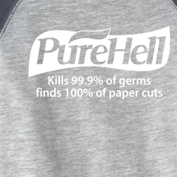 Purehell Kills 99% Of Germs Paper Cuts Pure Hell Toddler Fine Jersey T-Shirt