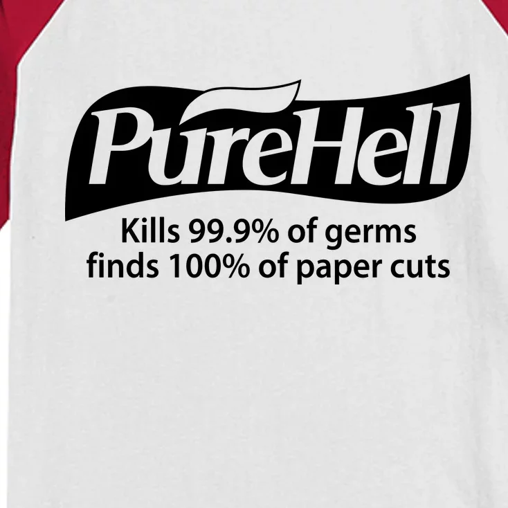 Purehell Kills 99% Of Germs Paper Cuts Pure Hell Kids Colorblock Raglan Jersey