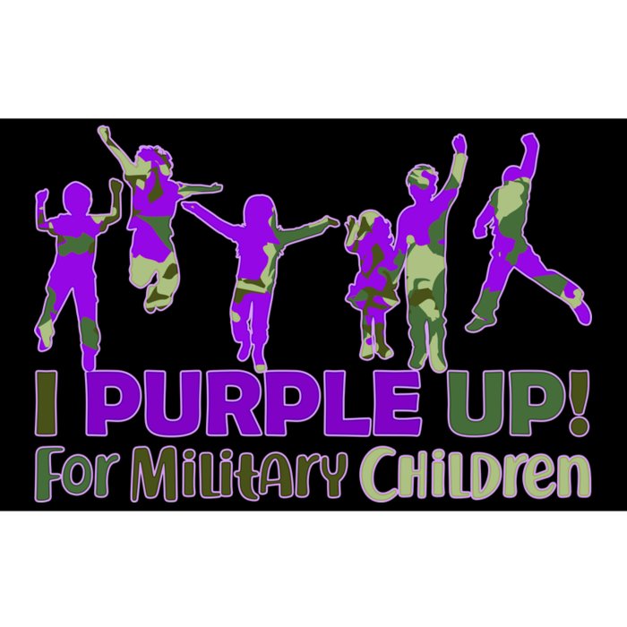 Purple Up For Military Children Camo Bumper Sticker