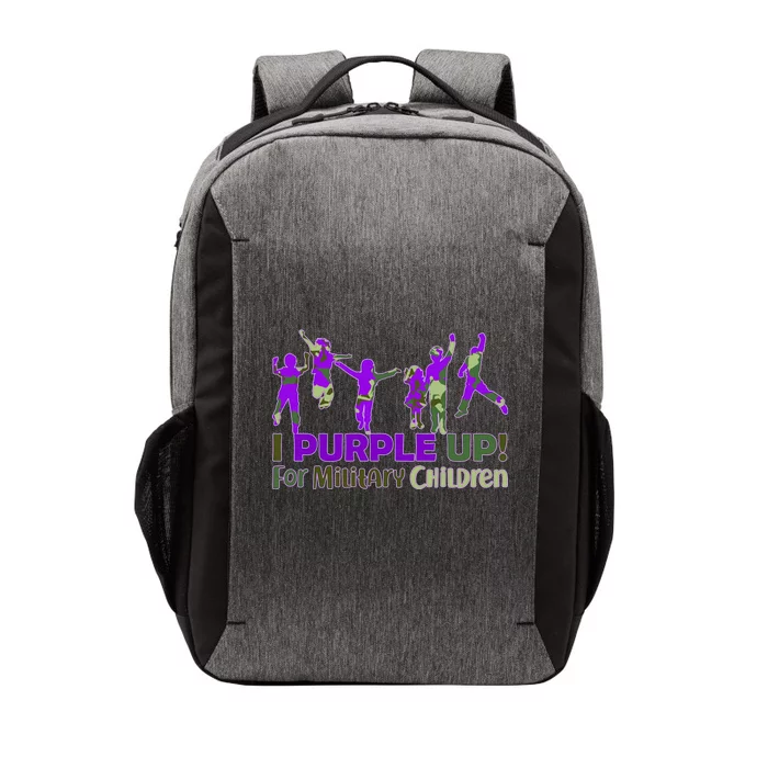 Purple Up For Military Children Camo Vector Backpack