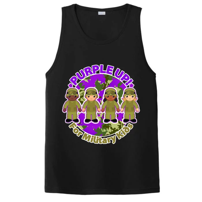 Purple Up! For Military Kids Performance Tank